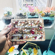 Load image into Gallery viewer, 4x6 Rose Gold Flakes Decorative Tray